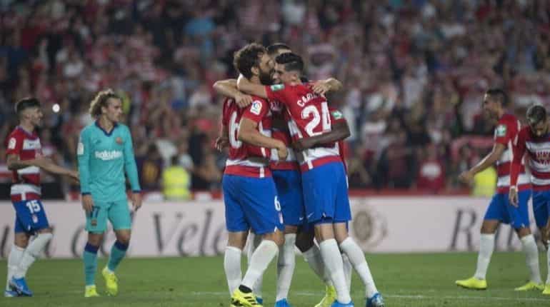Barcelona's poor start continues with surprise defeat by Granada Barcelona's poor start continues with surprise defeat by Granada
