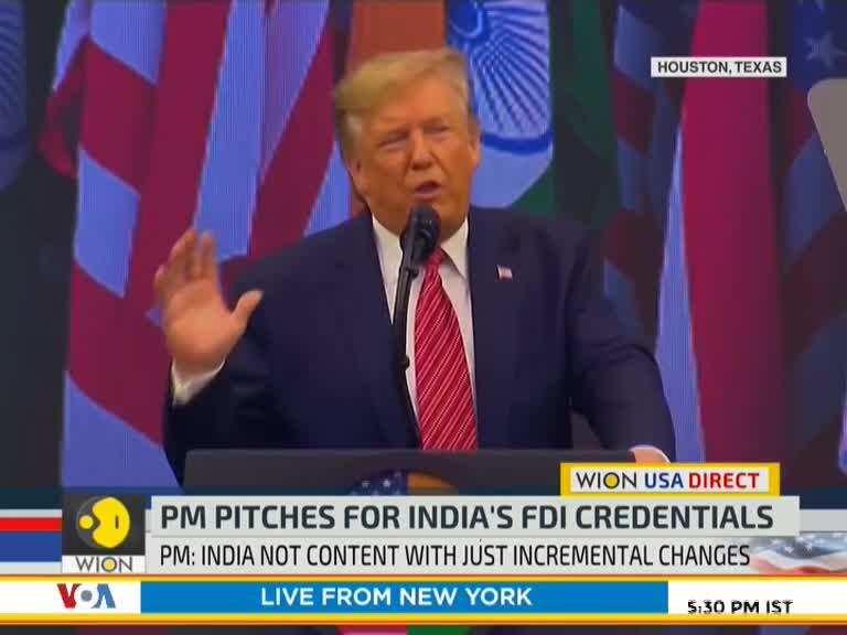 India has never invested in the United States like this before: President Trump at 'Howdy, Modi' event
