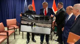 'Memories from Houston': PM Modi gifts framed photograph from 'Howdy, Modi' to Trump