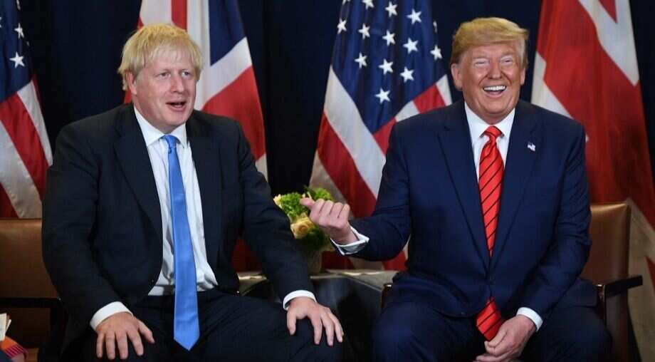 Enjoyed discussing NATO and trade with UK PM Johnson: Trump