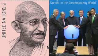 PM Narendra Modi inaugurates Gandhi Solar Park at UN Headquarters; launches commemorative postage stamp