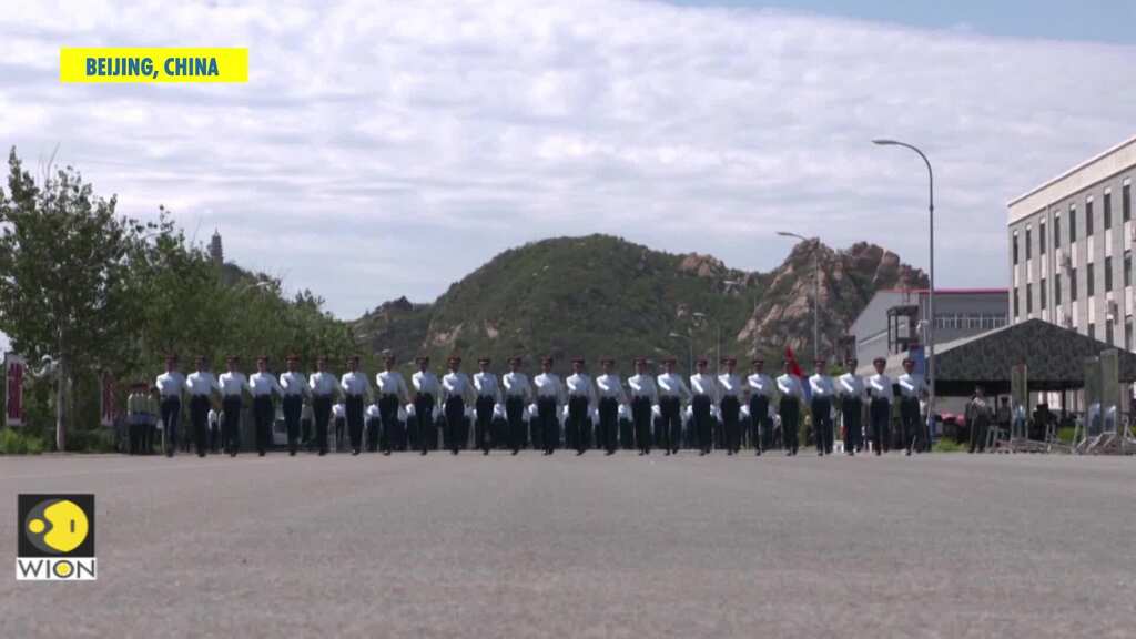 Chinese troops have training for National Day parade in Beijing