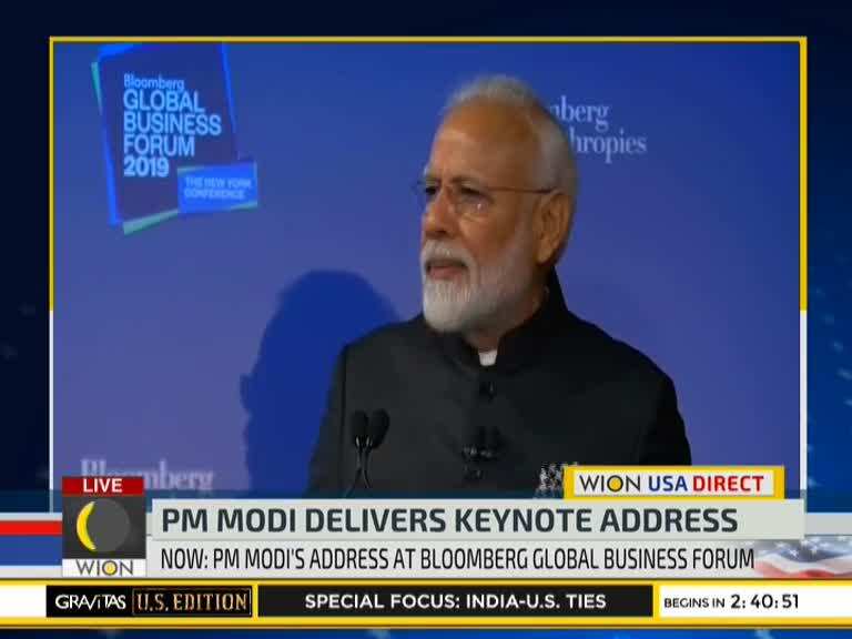 PM Modi delivers keynote address at Bloomberg Global Business Forum