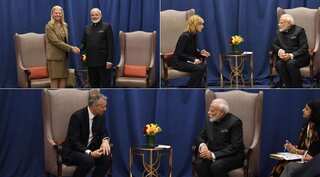 Narendra Modi holds meetings with business leaders in New York