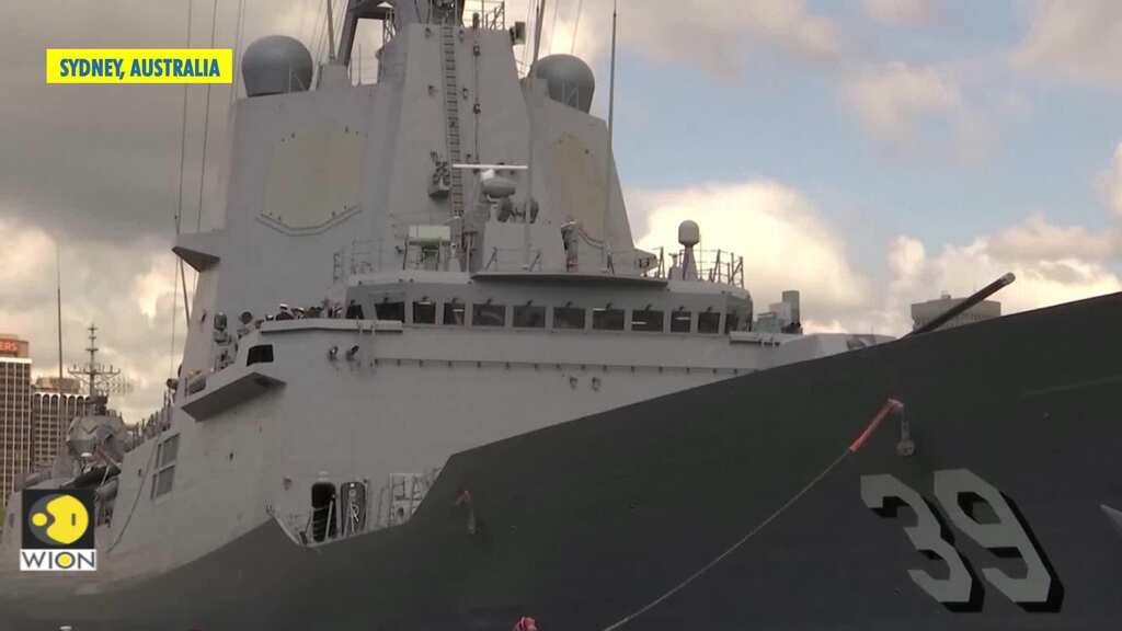 Australia's newest navy destroyer 'Hobart' departs for Asia deployment
