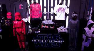 Disney unveils 'Star Wars' merchandise at Britain's Pinewood Studios