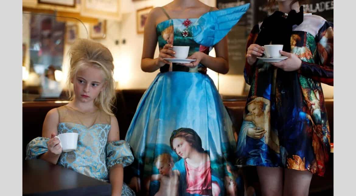 The young model's photo shoot days