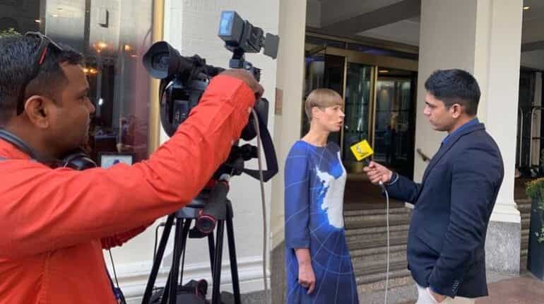 We can bring countries online: Estonian President Kersti Kaljulaid to WION We can bring countries online: Estonian President Kersti Kaljulaid to WION
