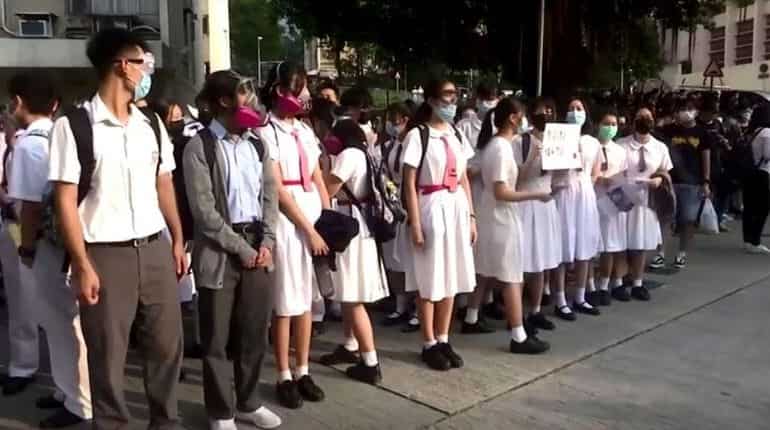 Hong Kong flash-mob rallies erupt as anger mounts over shot protester