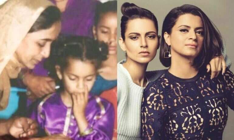 Kangana Ranaut used to suck her thumb, sister Rangoli Chandel shares childhood memories
