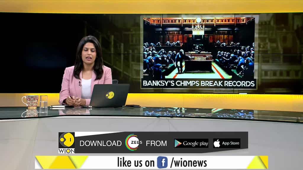 Gravitas: Banksy sets auction record: Chimpanzees in parliament rock sotheby's