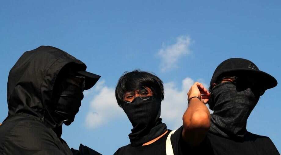 New protests as Hong Kong government mulls face mask ban
