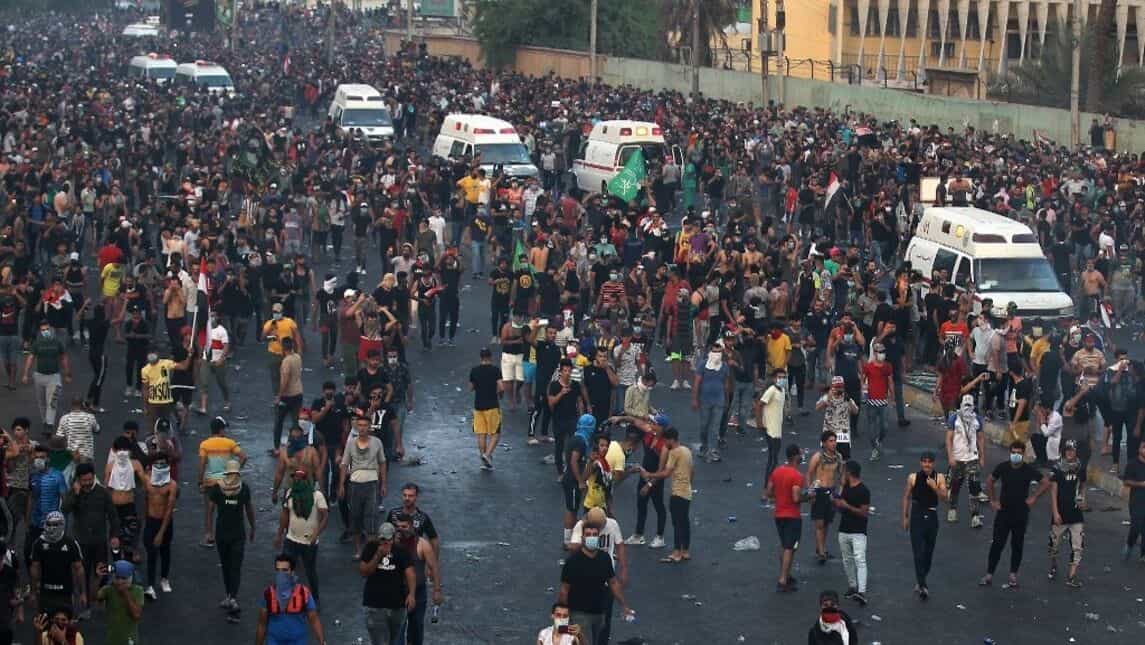 'We'll keep going until the government falls'