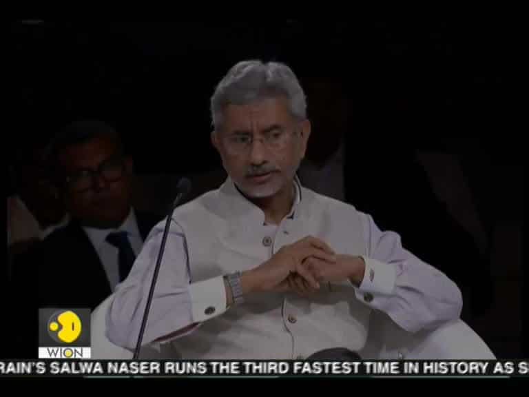 New Delhi: External Affairs Minister S Jaishankar speaks at World Economic Forum Summit