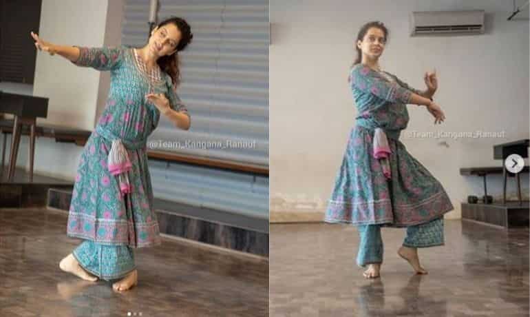 Kangana Ranaut puts on dancing shoes for 'Thalaivi' Kangana Ranaut puts on dancing shoes for 'Thalaivi'