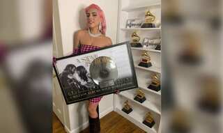 Lady Gaga celebrates 'A Star Is Born' milestone with pink hair