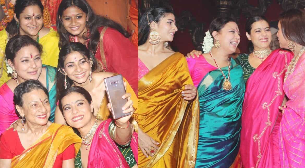 Girls reunion at pandal