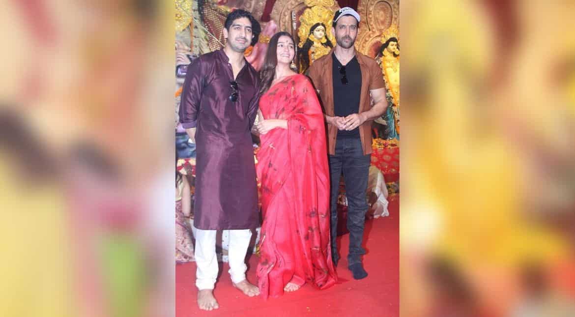 Hrithik Roshan, Alia Bhatt and Ayan Mukerji