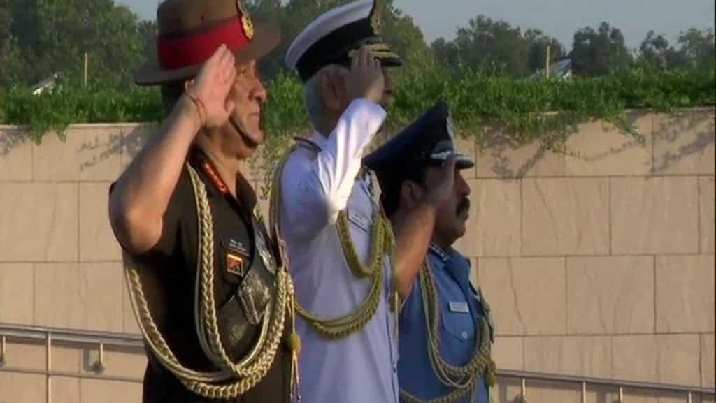 Air Force Day: Chiefs of three services pay tribute at National War Memorial
