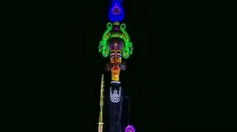 At 221 feet, India's tallest Ravana effigy burnt in Chandigarh