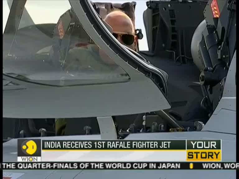 Rajanth Singh takes his 1st sortie in Rafale jet