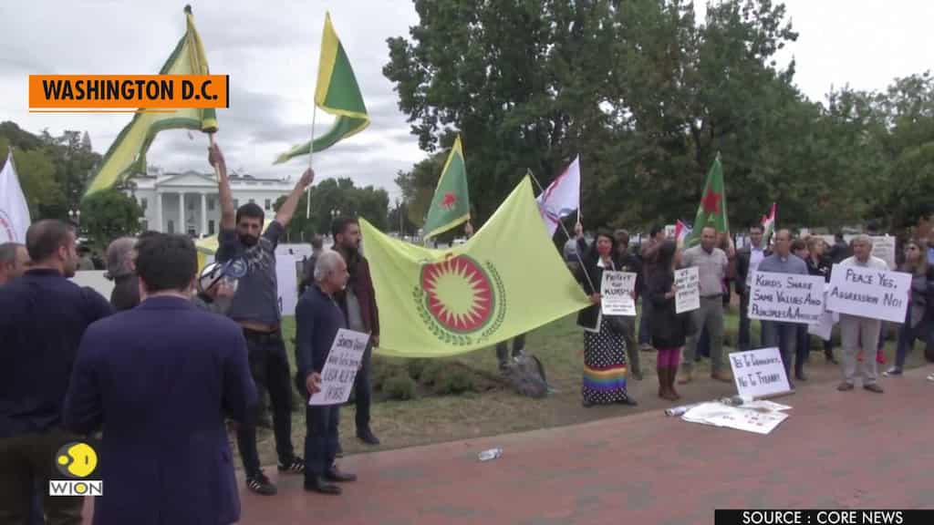 Kurds rally outside White House - 'Don't let your allies perish'
