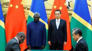 China, Solomon Islands sign deals under new diplomatic ties