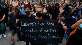 Hong Kong protesters stage peaceful rallies calling for 'liberation'