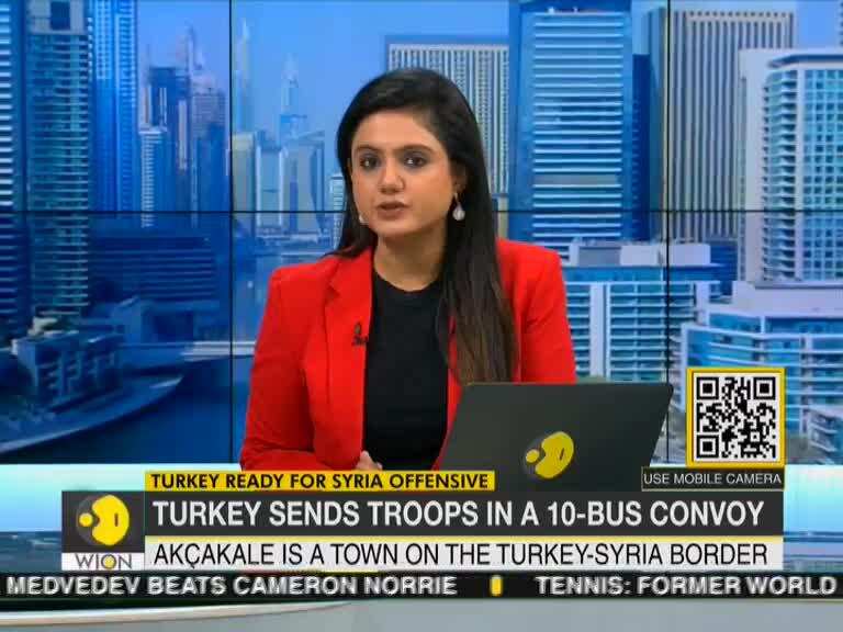 Turkey deploys tank convoy, heavy machinery, buses carrying soldiers to Syrian border
