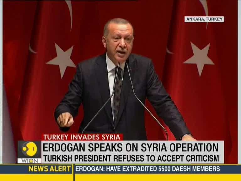 Turkey President Erdogan speaks on Syria operation