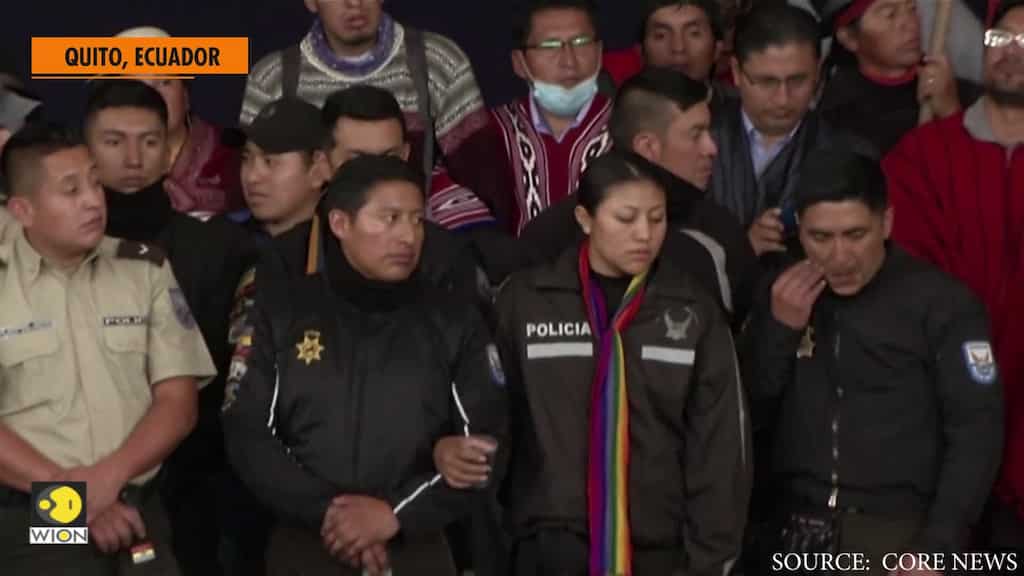 Police held by Ecuador protesters say they are not captives