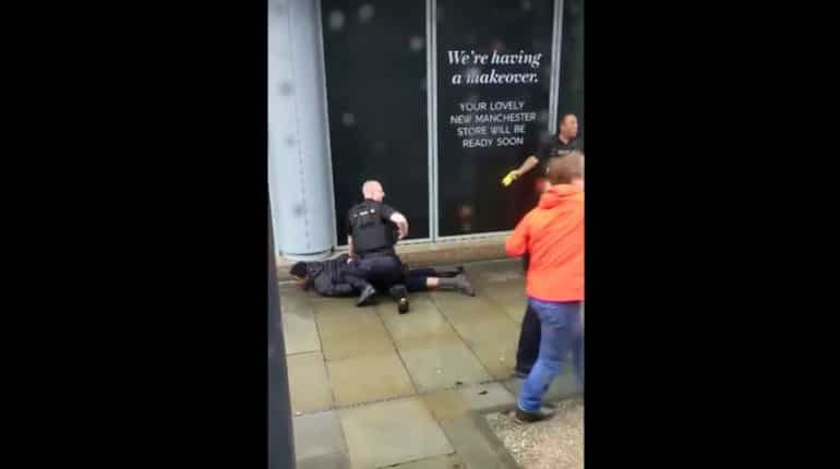 Man arrested after five stabbed at UK shopping mall
