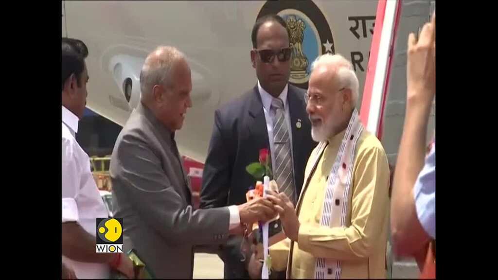 PM Modi arrives in Chennai