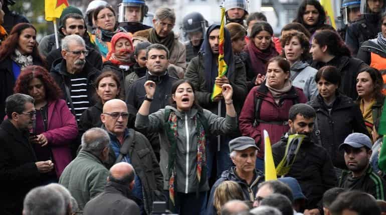 Thousands protest in Europe against Turkey's assault on Syria Thousands protest in Europe against Turkey's assault on Syria