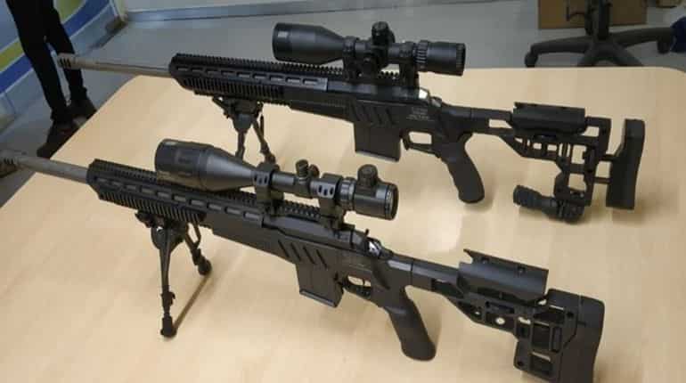 Two sniper rifles developed by Bengaluru-based firm Two sniper rifles developed by Bengaluru-based firm