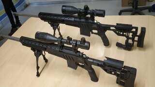 Two sniper rifles developed by Bengaluru-based firm