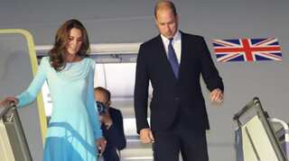 Clear skies after mid-air storm drama as Kate and William leave Pakistan