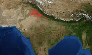NASA images show stubble burning in Punjab, Haryana