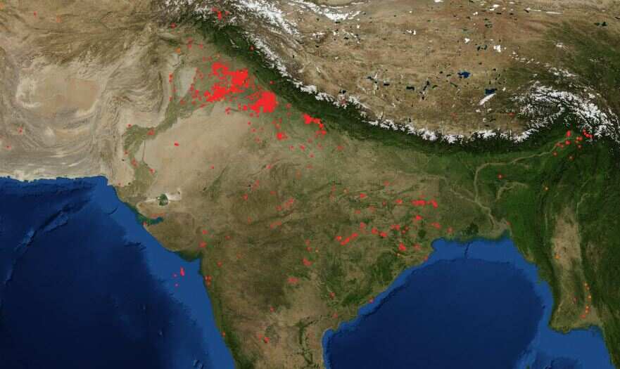 NASA images show stubble burning in Punjab, Haryana