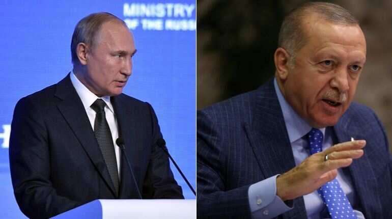 Vladimir Putin invites Turkish President Erdogan to Russia amid Syria offensive