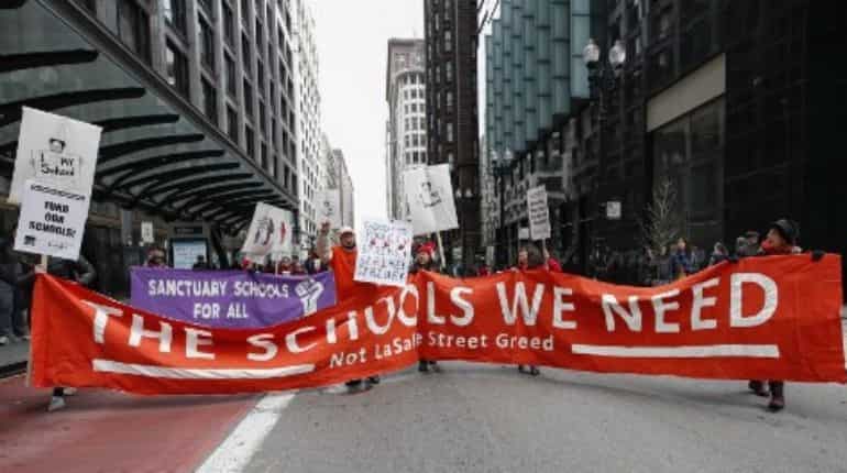 School out for 300,000 Chicago students as teachers strike School out for 300,000 Chicago students as teachers strike