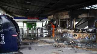Chile's capital stunned by violent street protests