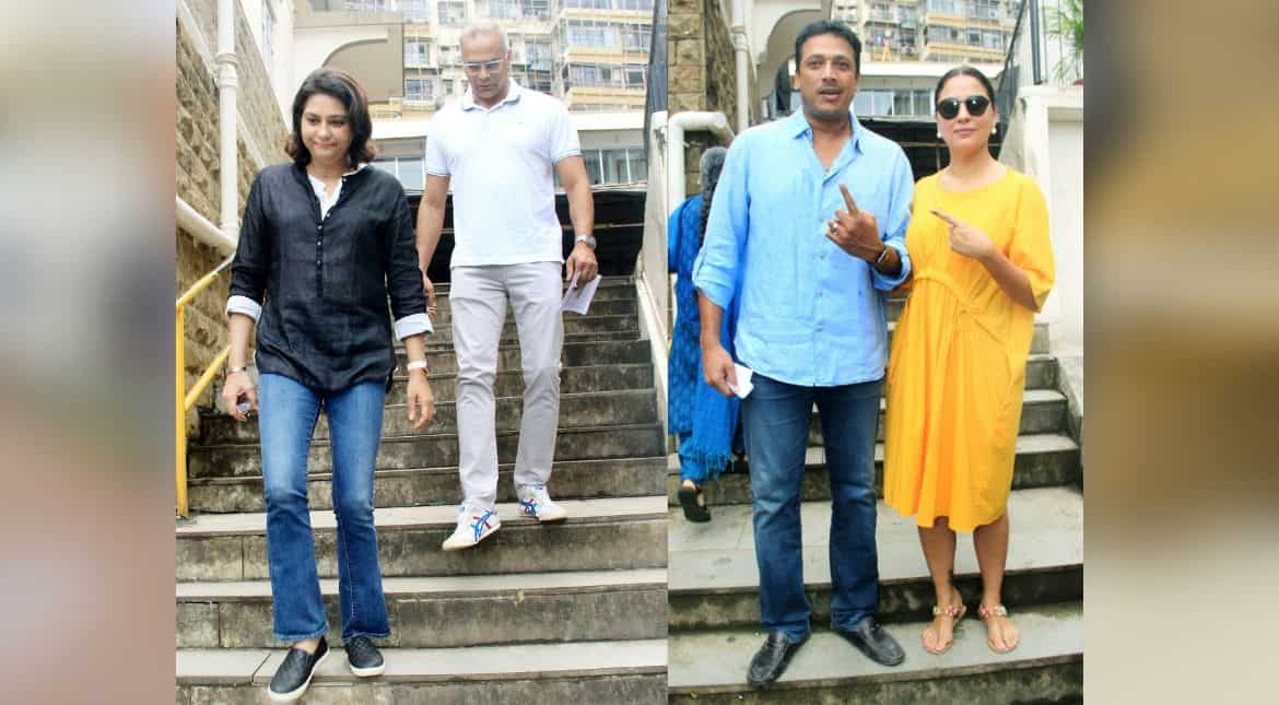 Priya Dutt, Mahesh Bhupathi and Lara Dutta