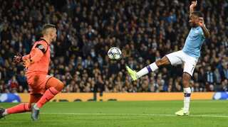 Raheem Sterling blasts 11-minute treble as Manchester City run riot