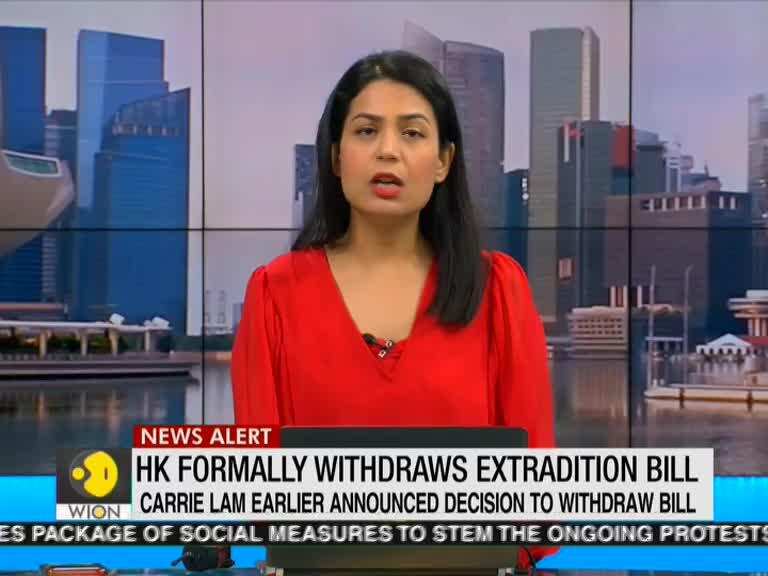 Hong Kong formally withdraws extradition bill