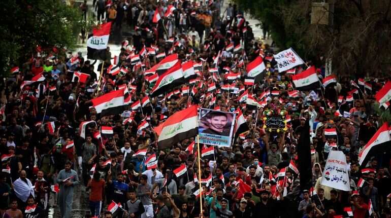 Students flood Iraq streets, defying government and parents