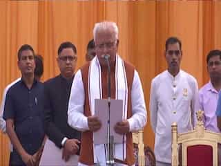 Khattar takes oath as Haryana CM for second term; Dushyant Chautala as his deputy 