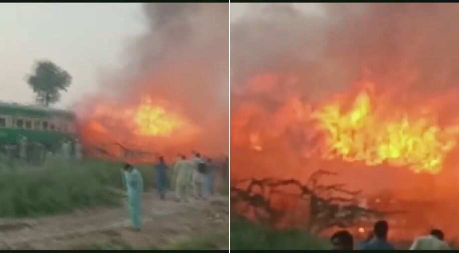 At least 65 killed as train catches fire in Pakistan, several injured