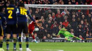 League Cup: Liverpool edge Arsenal on penalties after 10-goal thriller