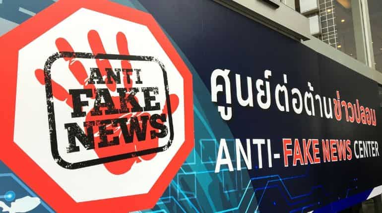 Thailand unveils 'anti-fake news' centre to police the internet Thailand unveils 'anti-fake news' centre to police the internet